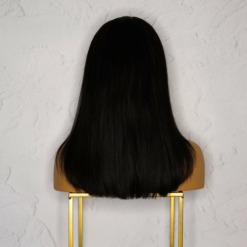 Nicole Black Human Hair Lace Front Wig