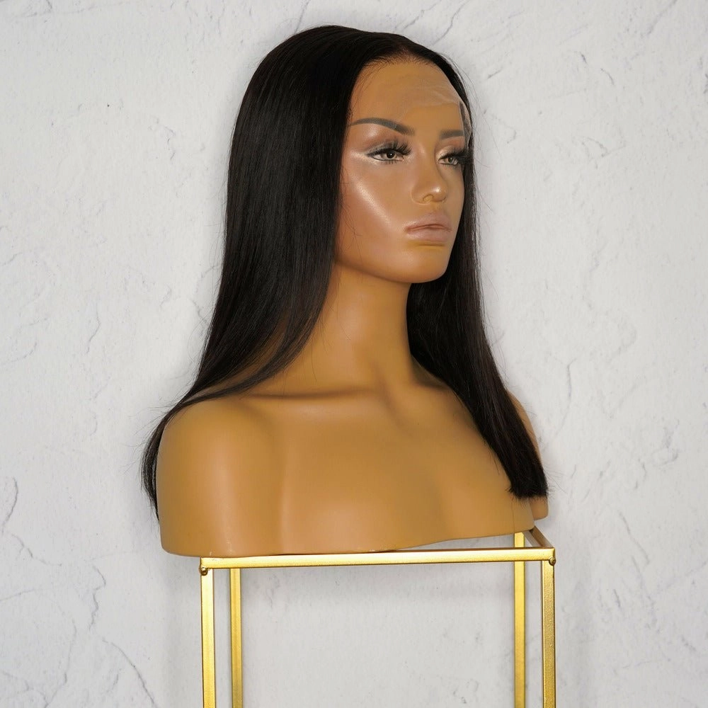 Nicole Black Human Hair Lace Front Wig