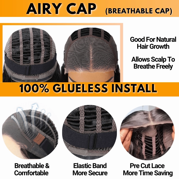 No Code 50% OFF Flash Sale: Glueless 6x4.5 Loose Deep Wave Pre Cut HD Transaparent Lace Human Hair Wigs-Only 2 Days