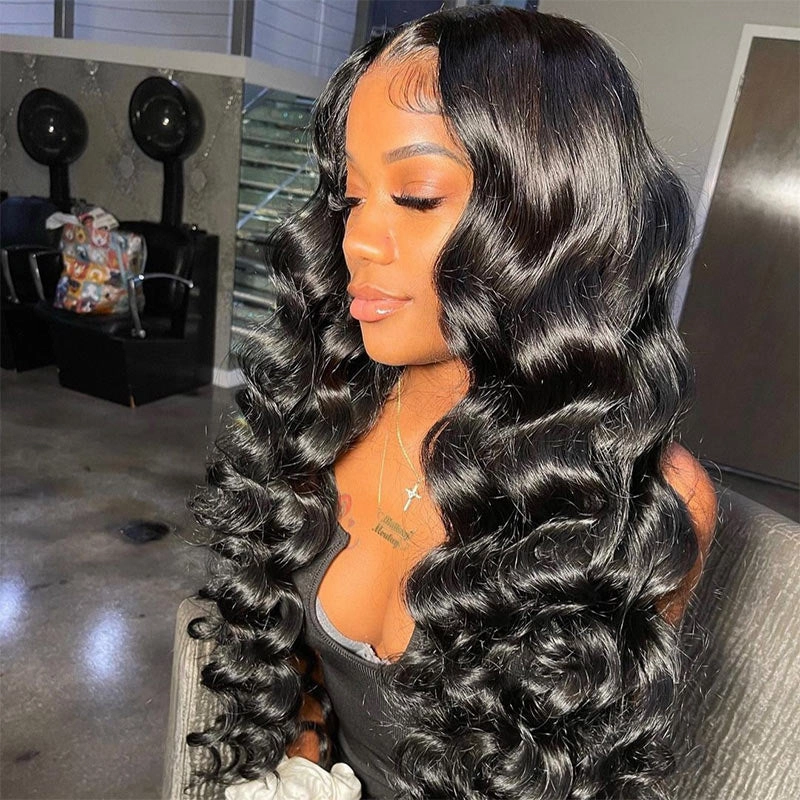 No Code 50% OFF Flash Sale: Glueless 6x4.5 Loose Deep Wave Pre Cut HD Transaparent Lace Human Hair Wigs-Only 2 Days