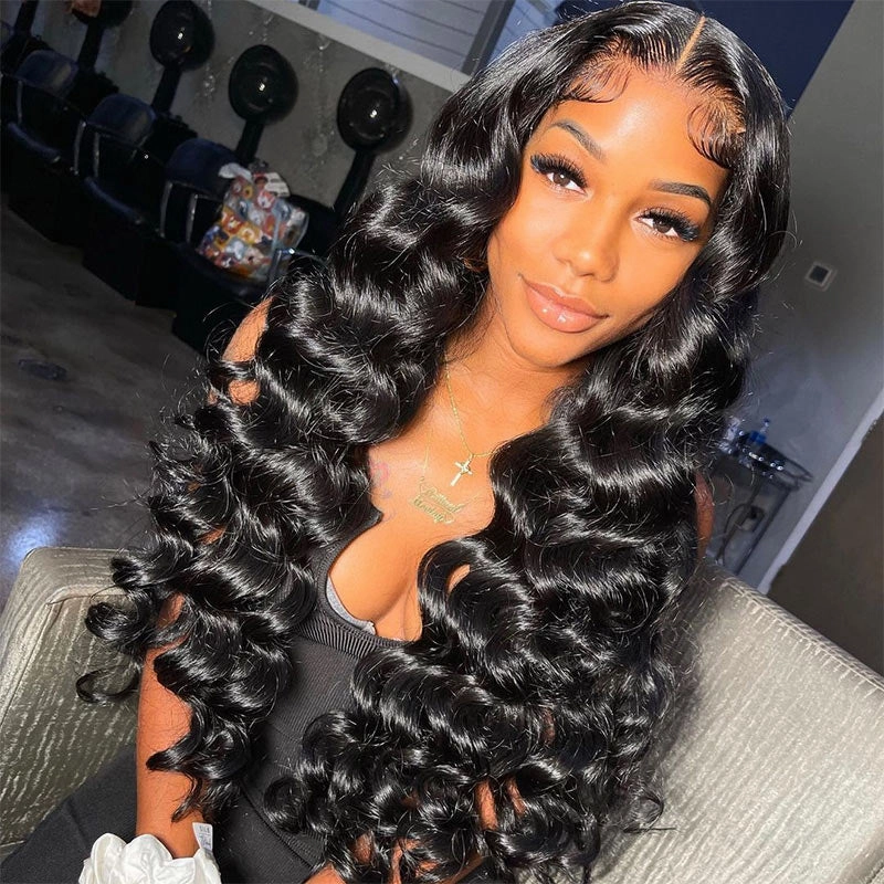 No Code 50% OFF Flash Sale: Glueless 6x4.5 Loose Deep Wave Pre Cut HD Transaparent Lace Human Hair Wigs-Only 2 Days