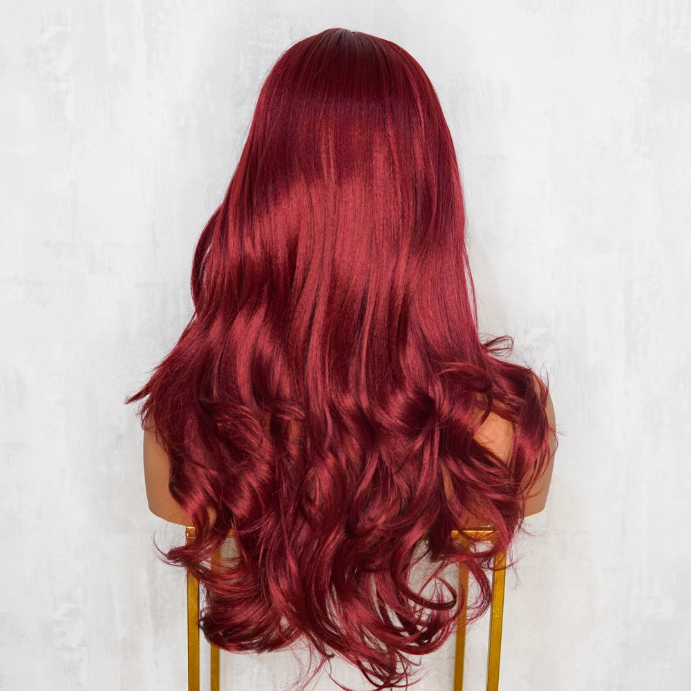 NOVA Red Burgunday 13x6 Lace Front Wig
