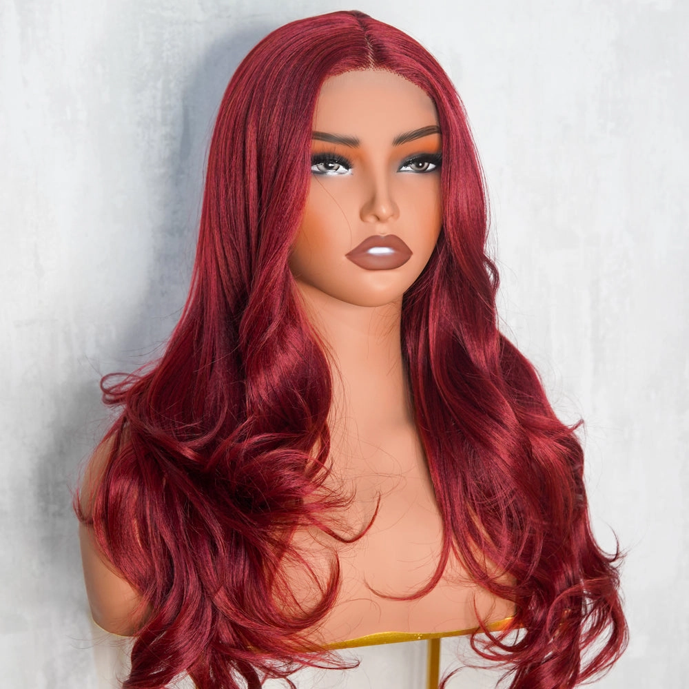 NOVA Red Burgunday 13x6 Lace Front Wig