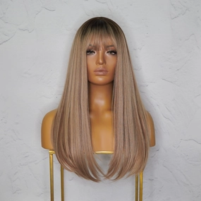 OAK Caramel Fringe Wig