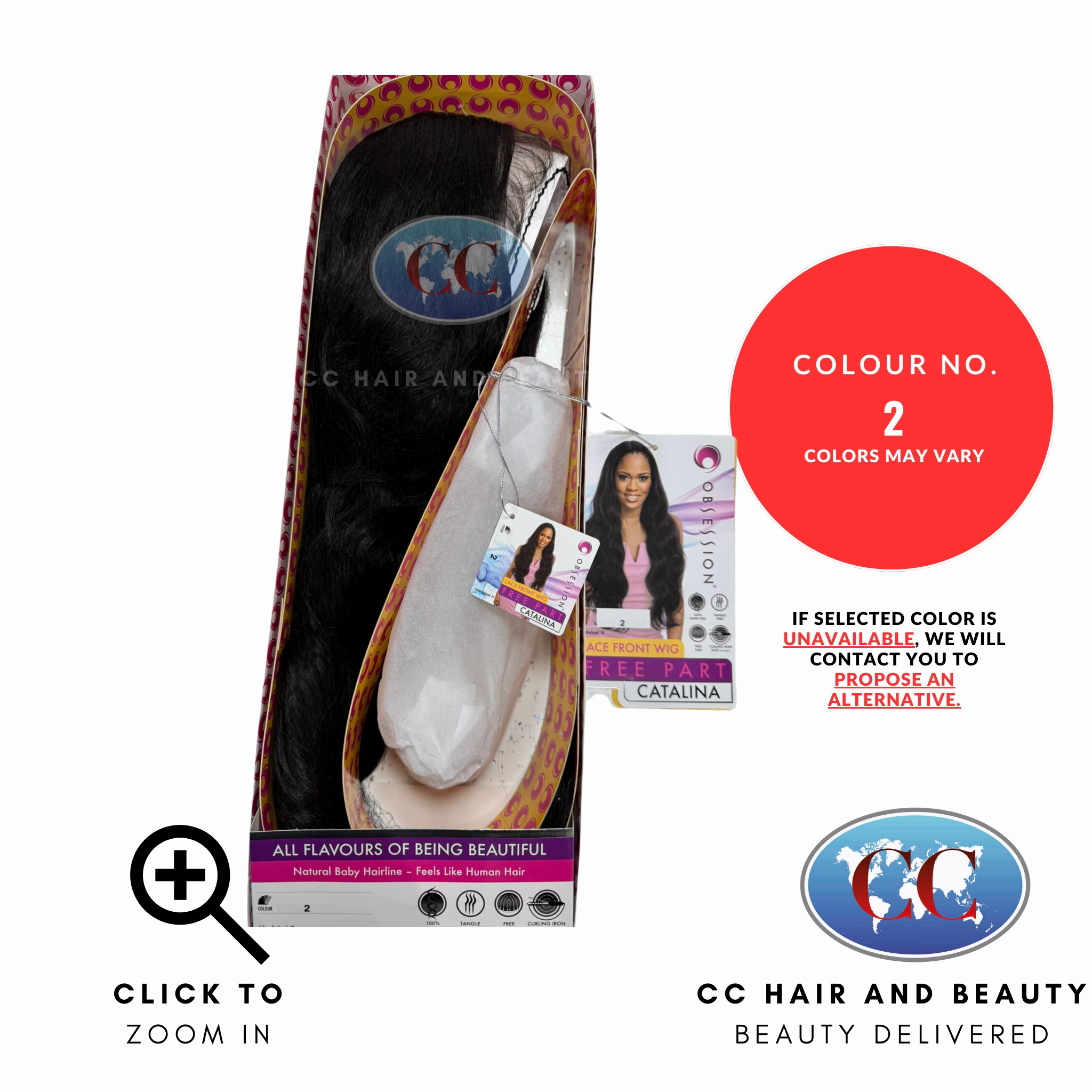 Obession Synthetic Hair Lace Front Wig Free Part - Catalina