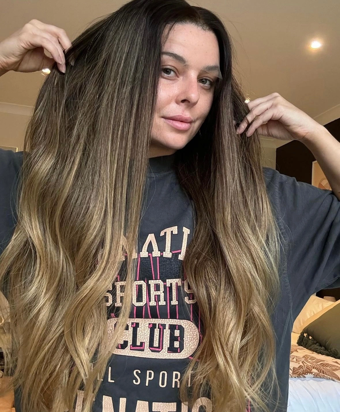 OLIVE Ombre Brown Human Hair Lace Front Wig