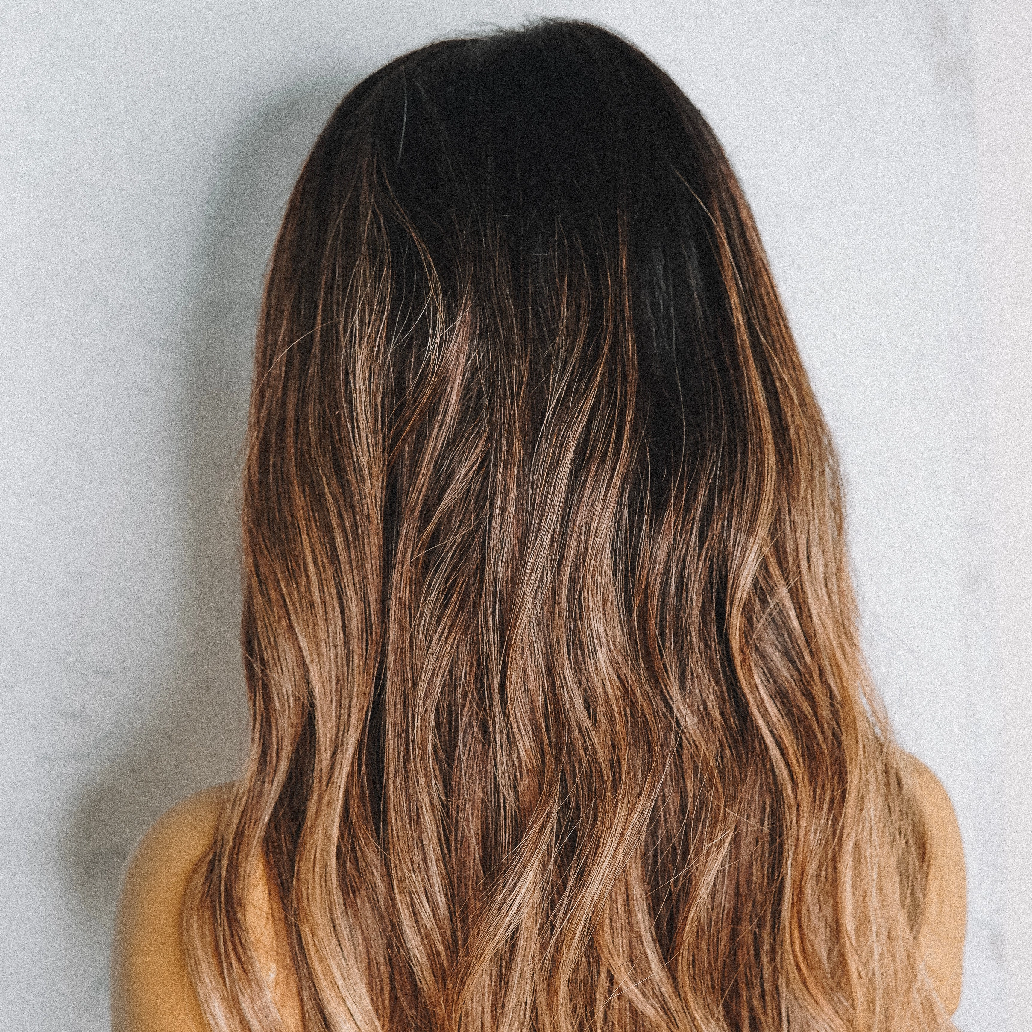 OLIVE Ombre Brown Human Hair Lace Front Wig