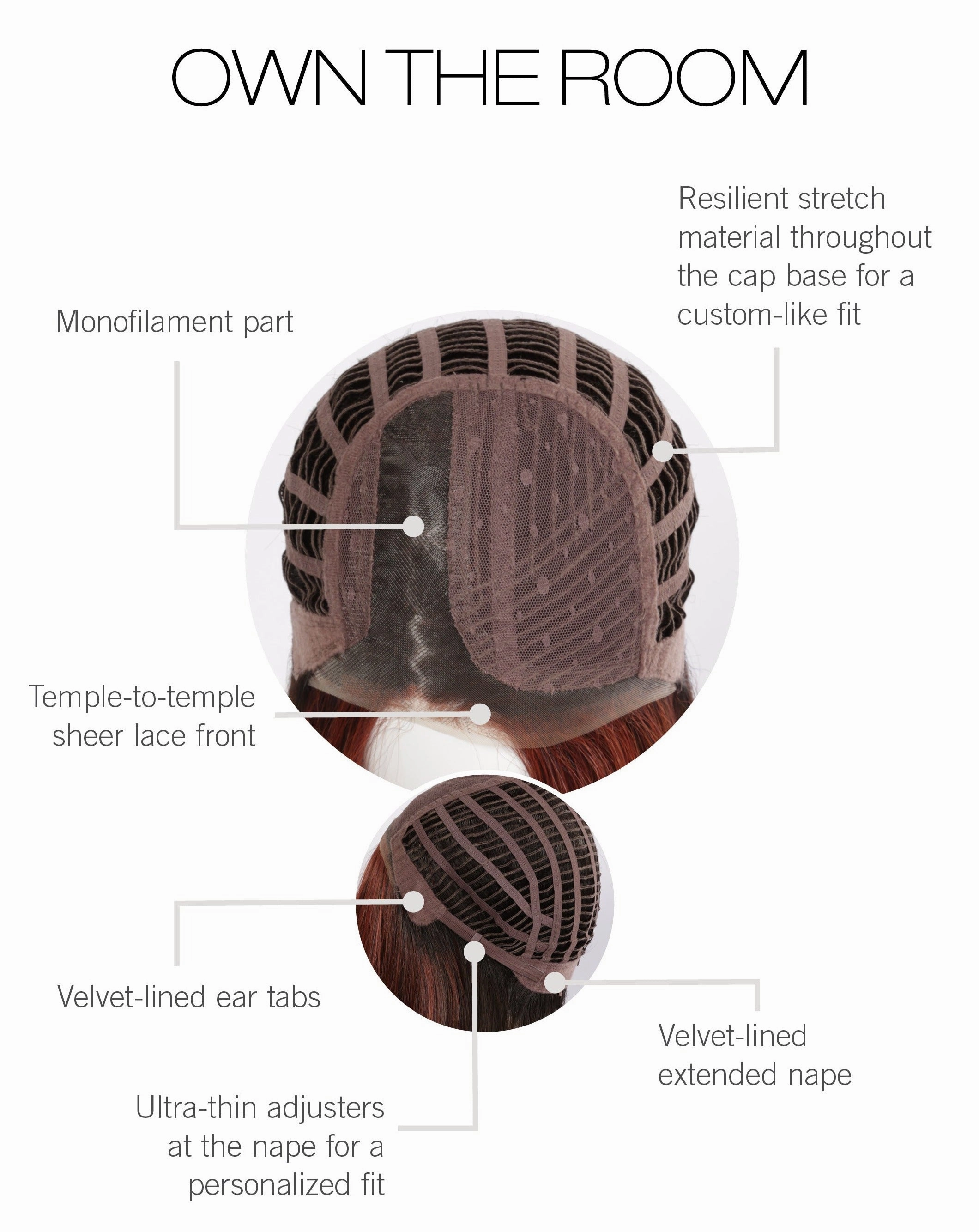 Own the Room Wig by Gabor | Heat Friendly Synthetic Hair | Large Cap
