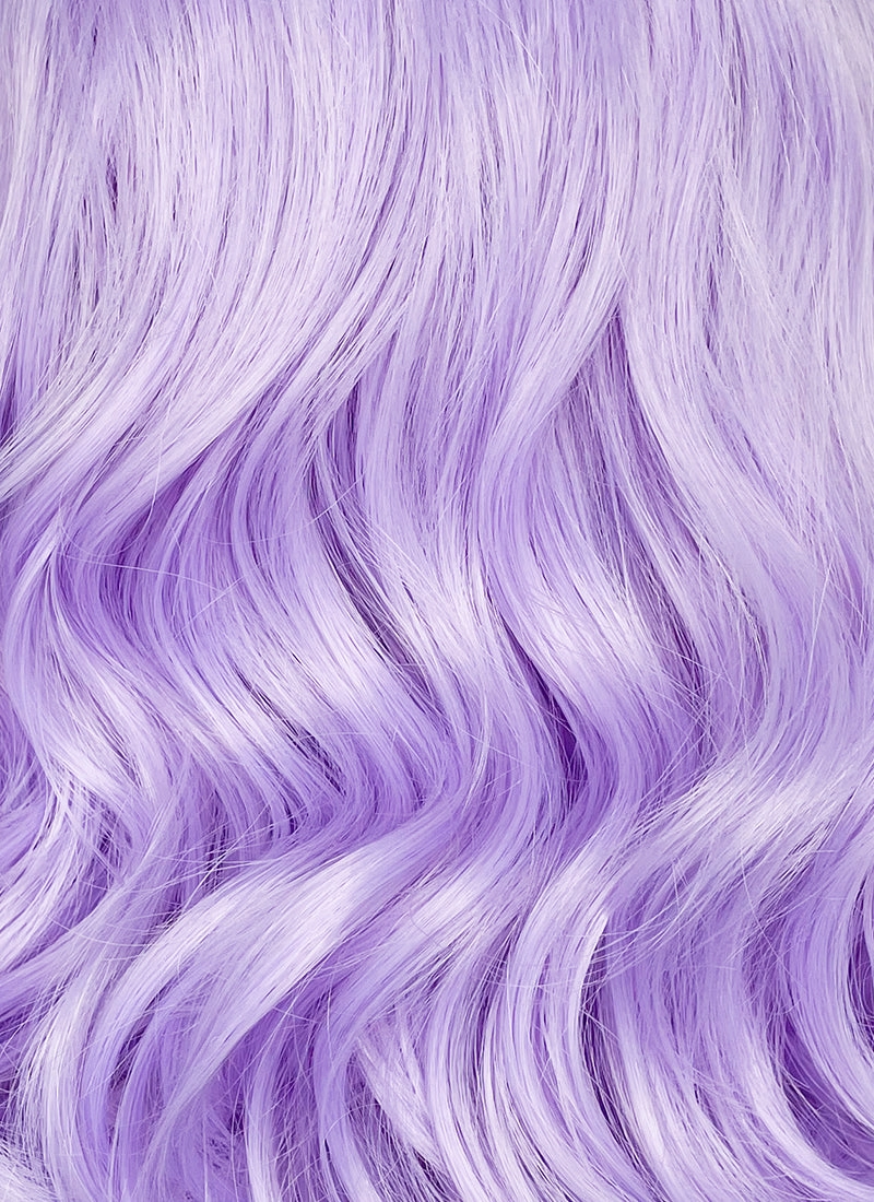 Pastel Purple Wavy Lace Front Synthetic Hair Wig LF6028