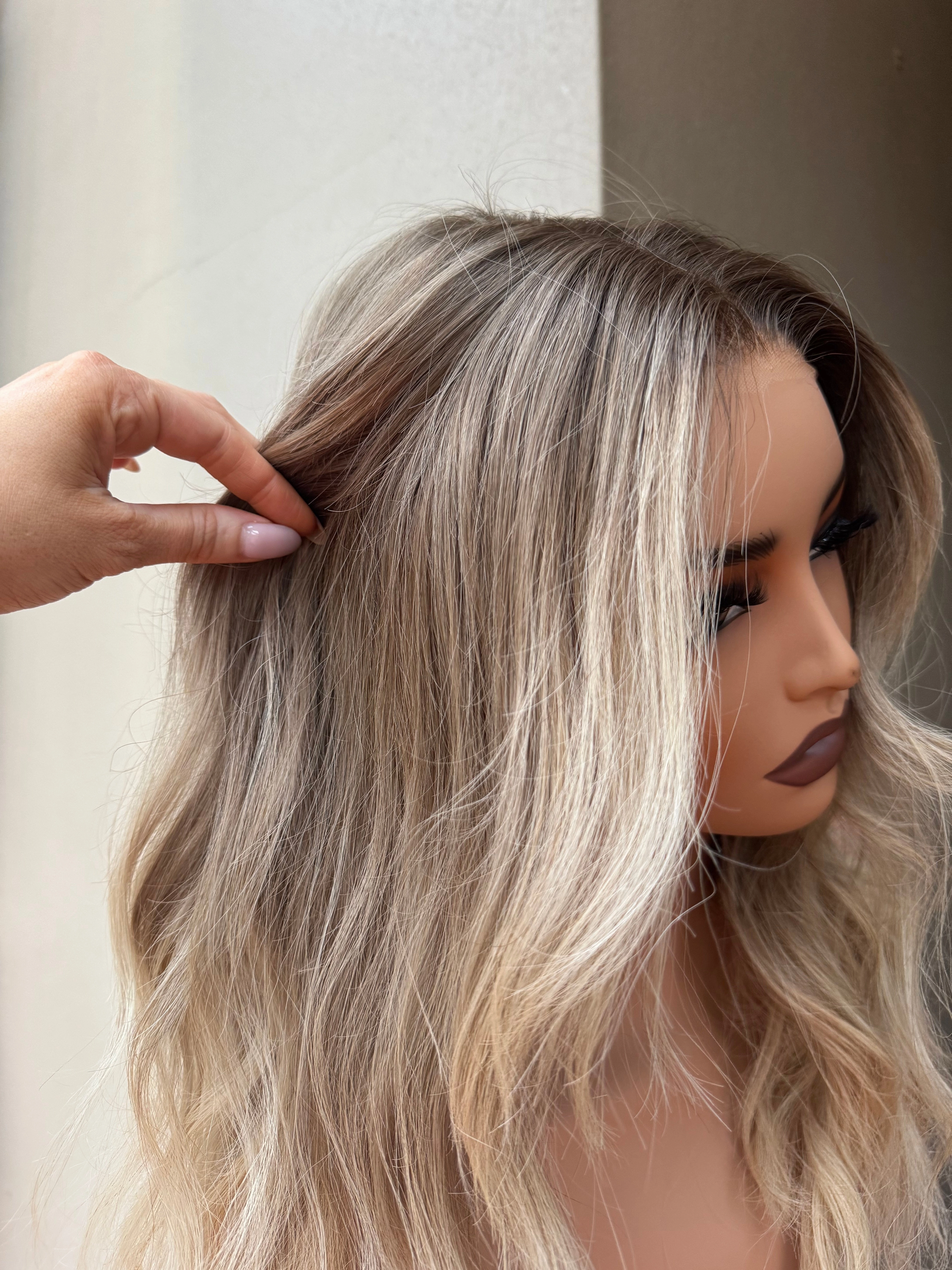 PAYTON Lived In Blonde Human Hair Lace Front Wig