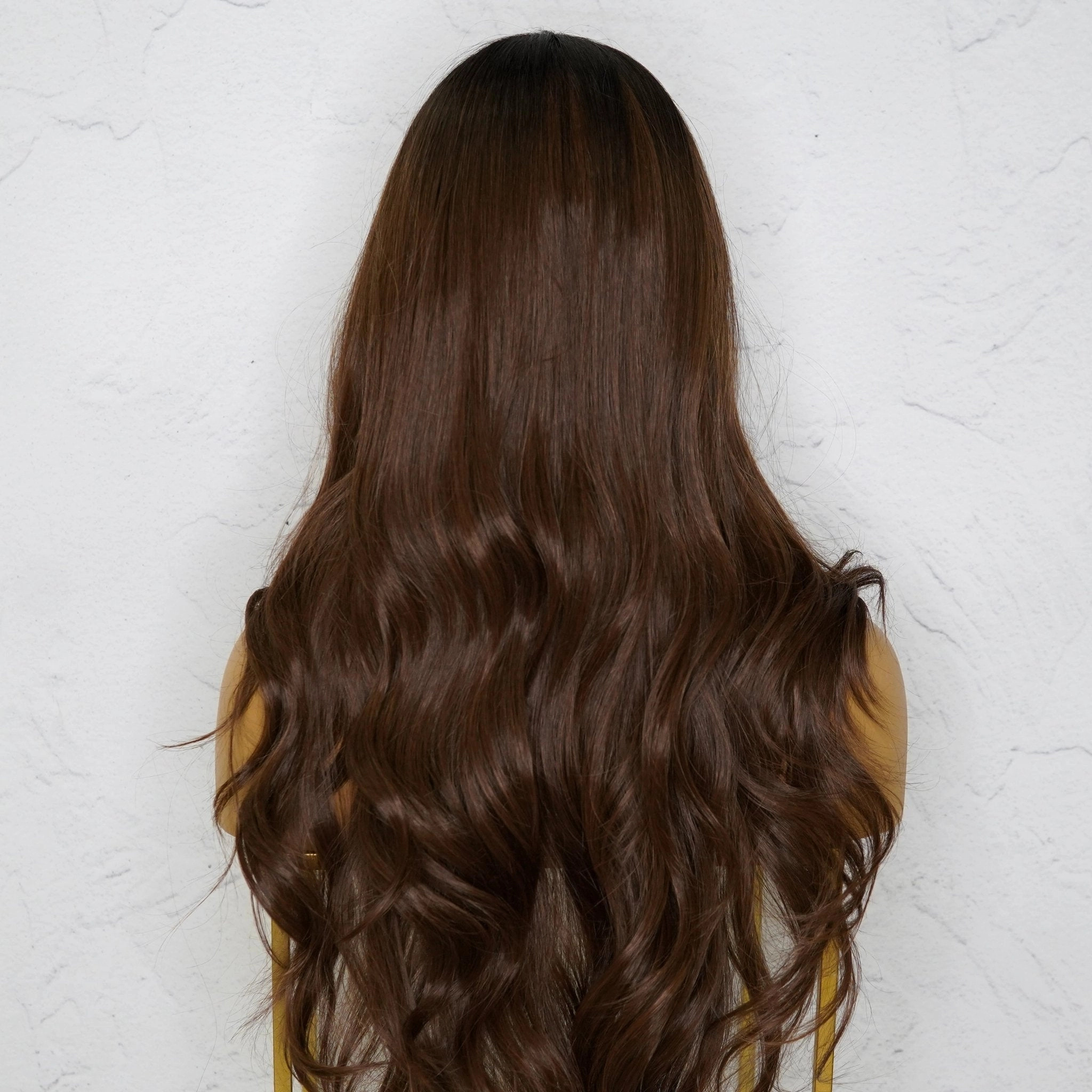 PETA Dark Brown Lace Front Wig