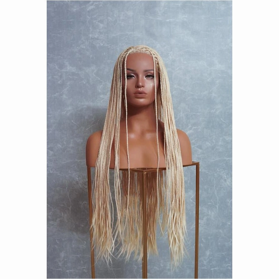 PHOENIX Ice Blonde Braided 26" Lace Front Wig