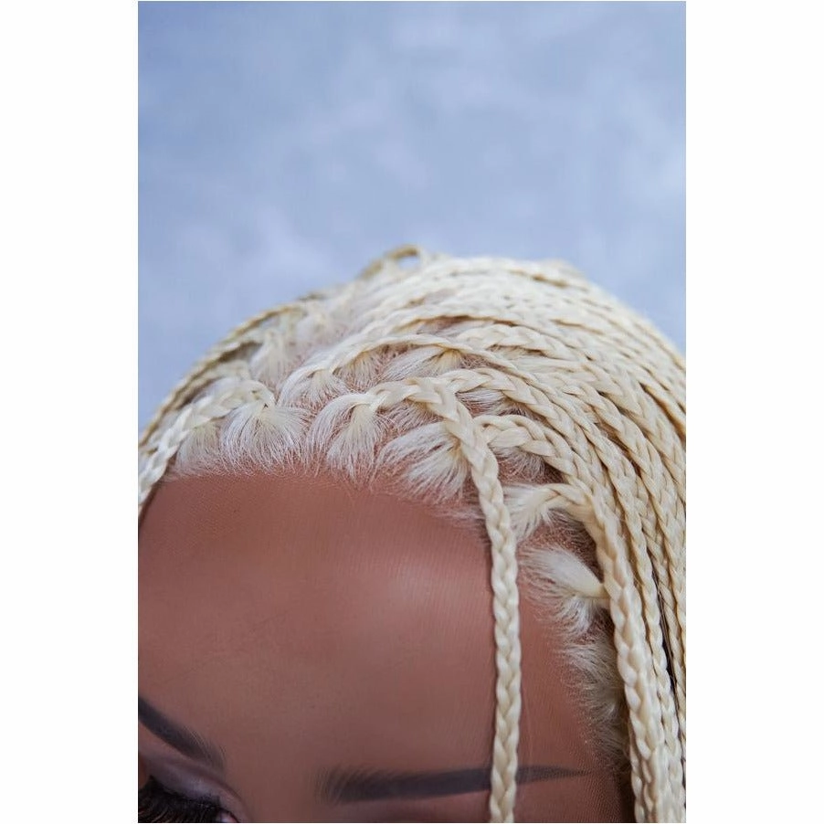 PHOENIX Ice Blonde Braided 26" Lace Front Wig