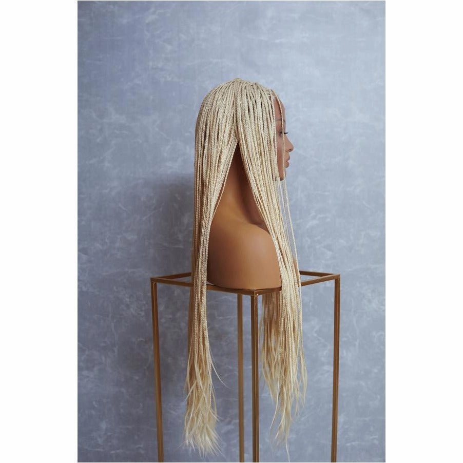 PHOENIX Ice Blonde Braided 26" Lace Front Wig
