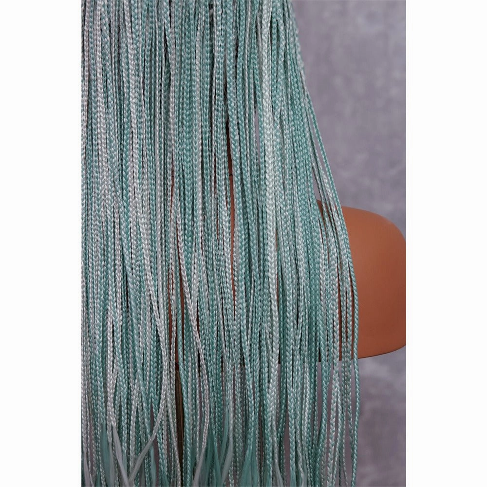 PHOENIX Mint Braided 26" Lace Front Wig