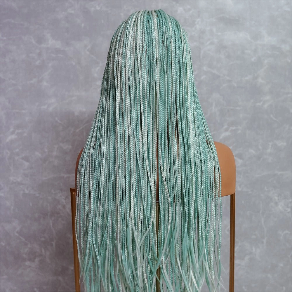 PHOENIX Mint Braided 26" Lace Front Wig