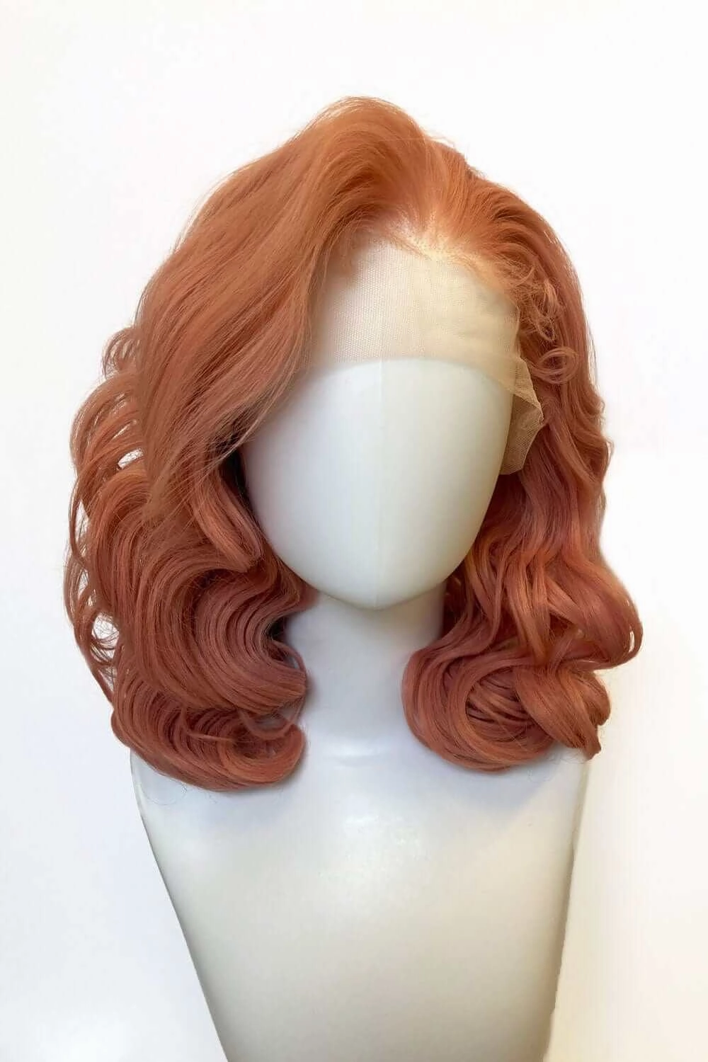 Pink pinup wig, lace front, vintage style: Catalina