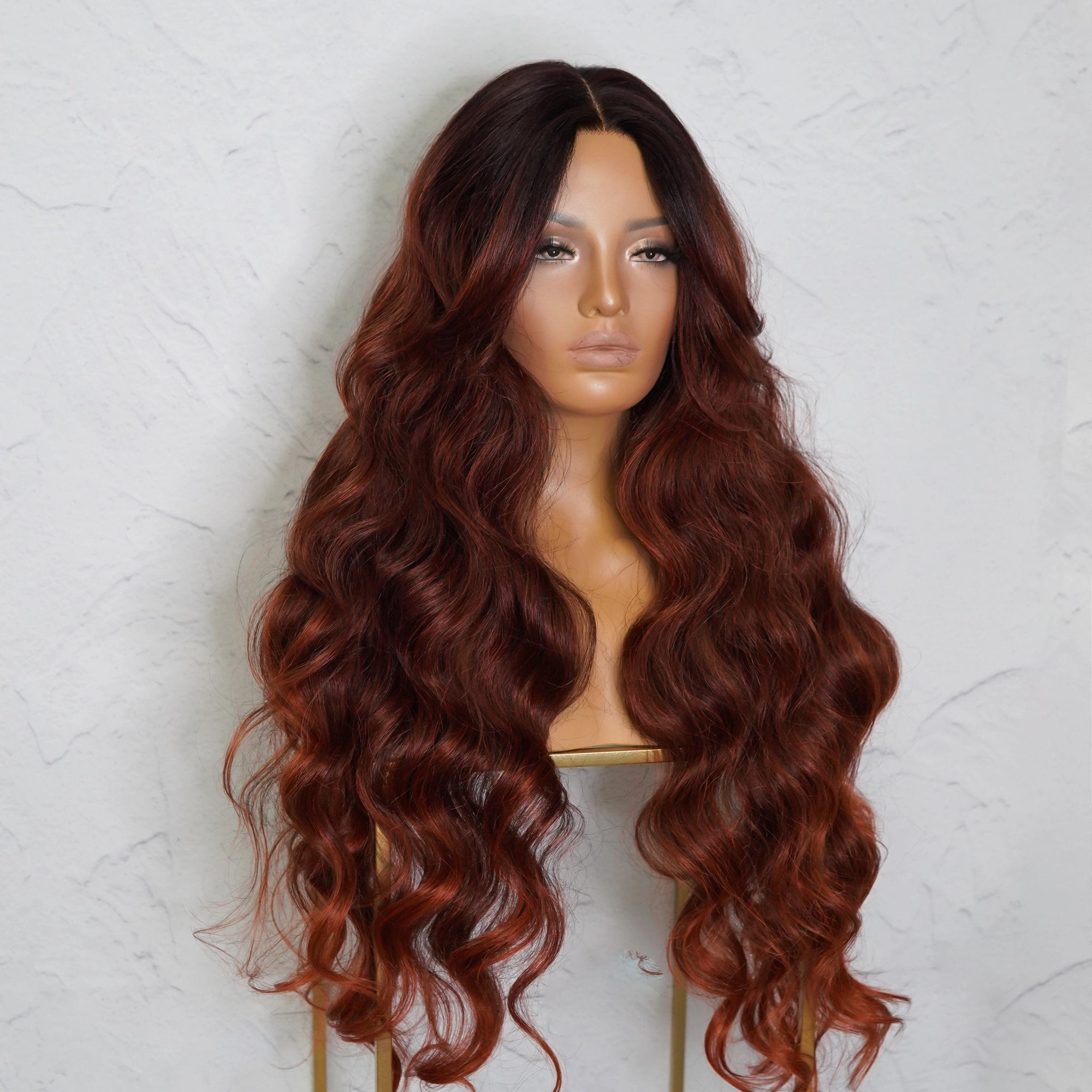 PIPER Burgundy Lace Front Wig