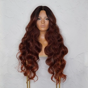 PIPER Burgundy Lace Front Wig