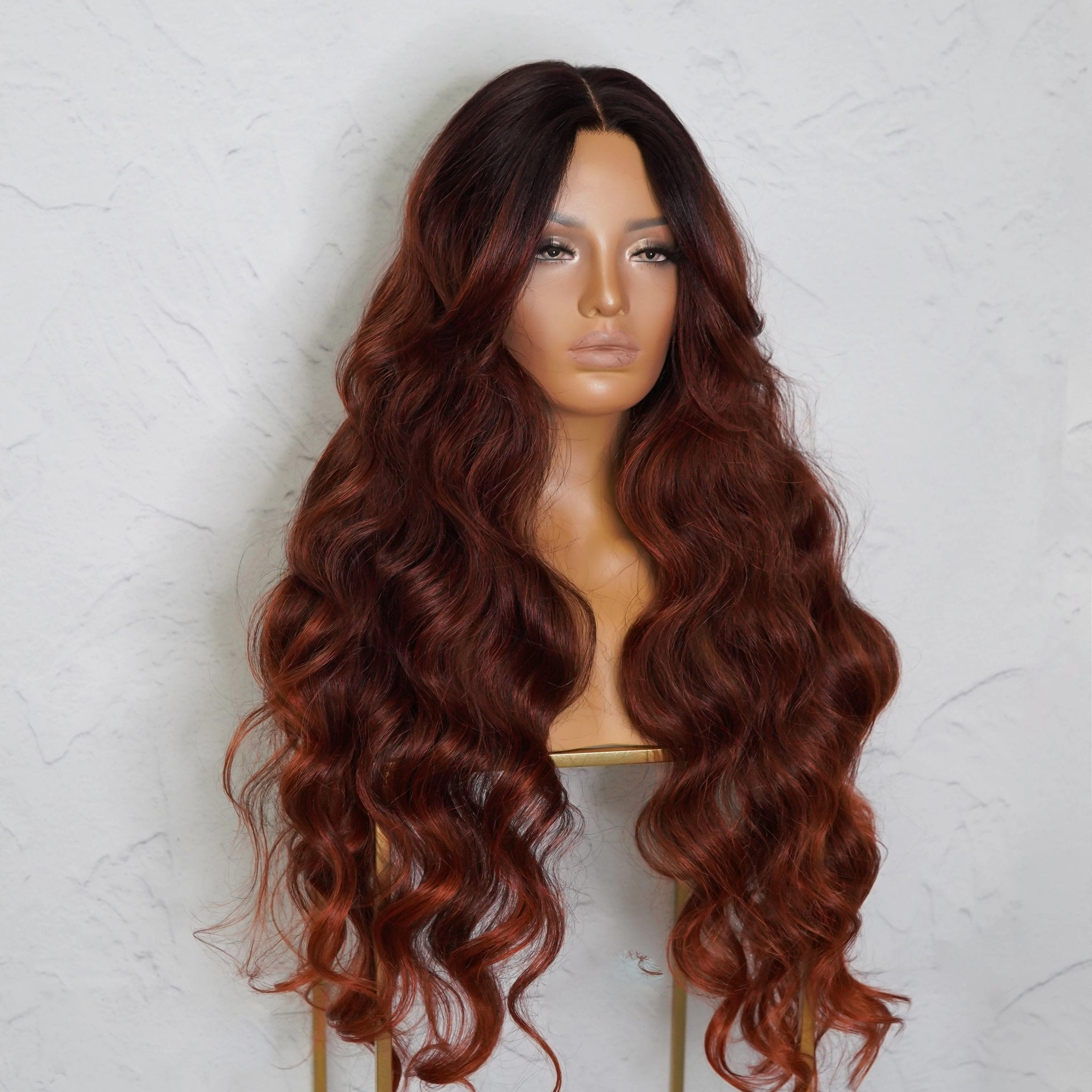 PIPER Burgundy Lace Front Wig