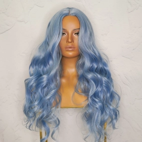 POLLY Blue 30" Lace Front Wig