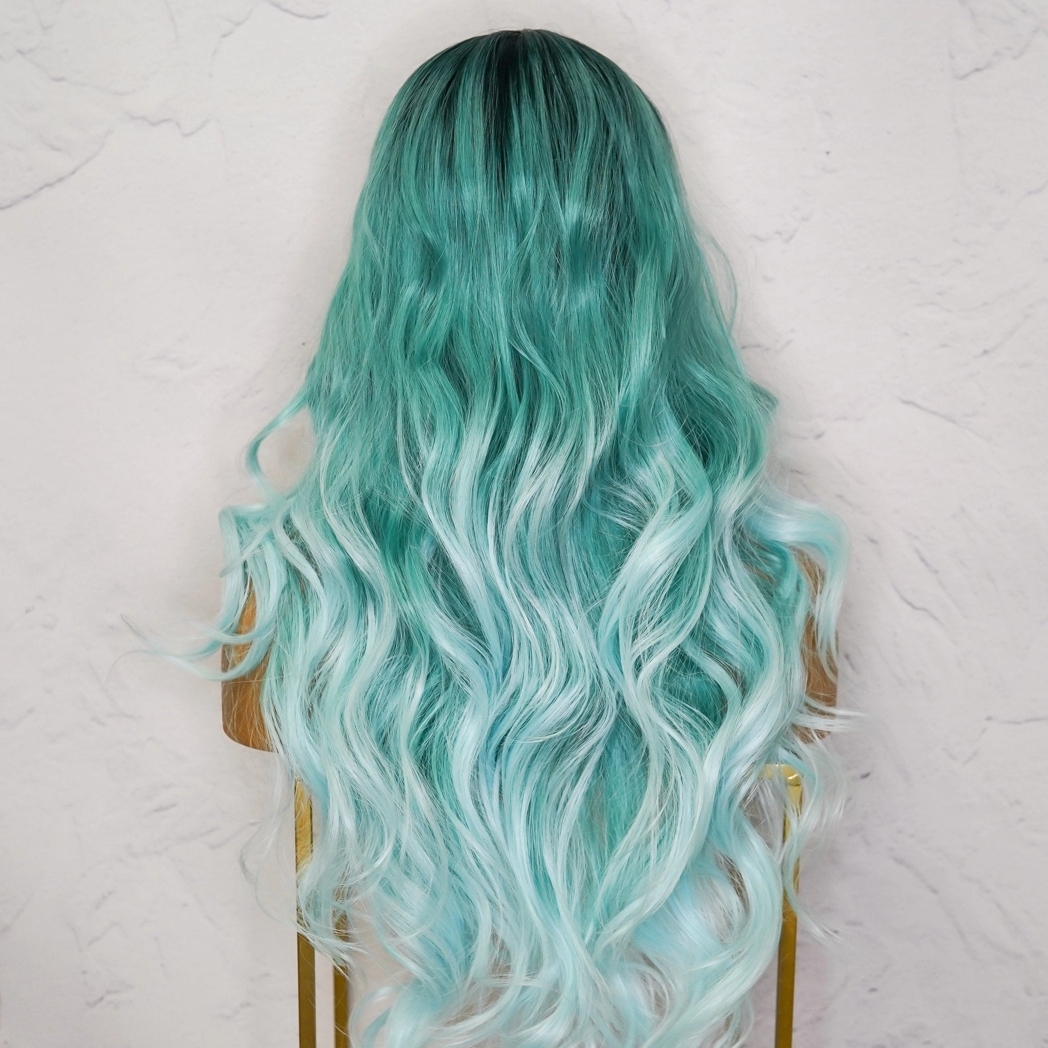 POLLY Ombre Blue 30" Lace Front Wig
