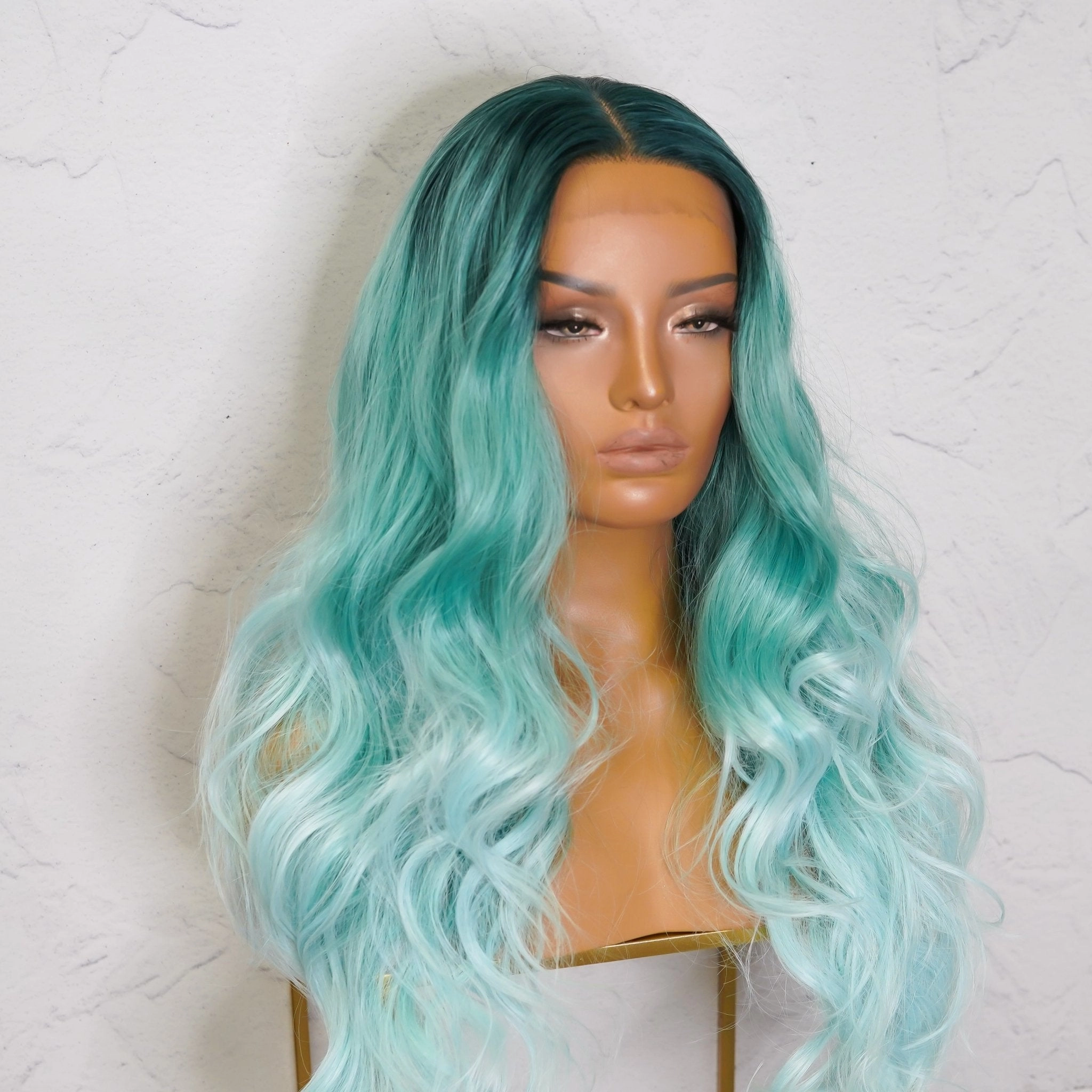 POLLY Ombre Blue 30" Lace Front Wig