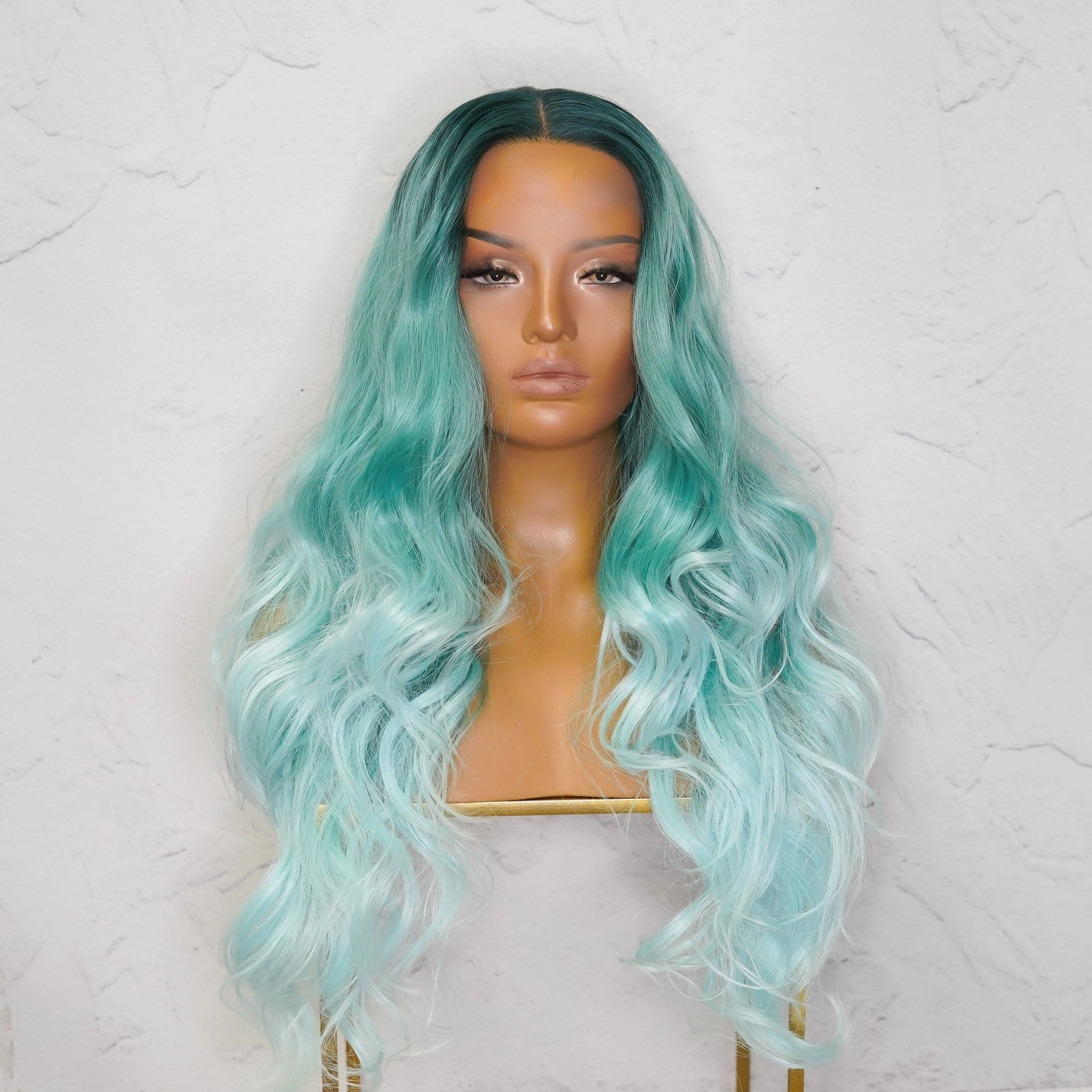 POLLY Ombre Blue 30" Lace Front Wig
