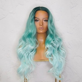 POLLY Ombre Blue 30" Lace Front Wig