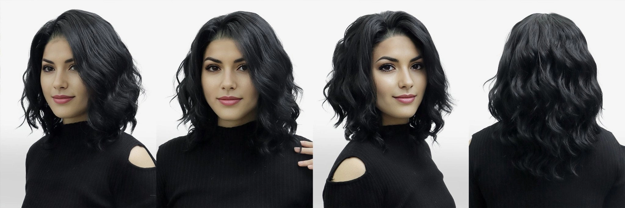PRE-ORDER DIVA Short Curly Black Wigs 13*4 Lace Front wig -N17-1-13*4