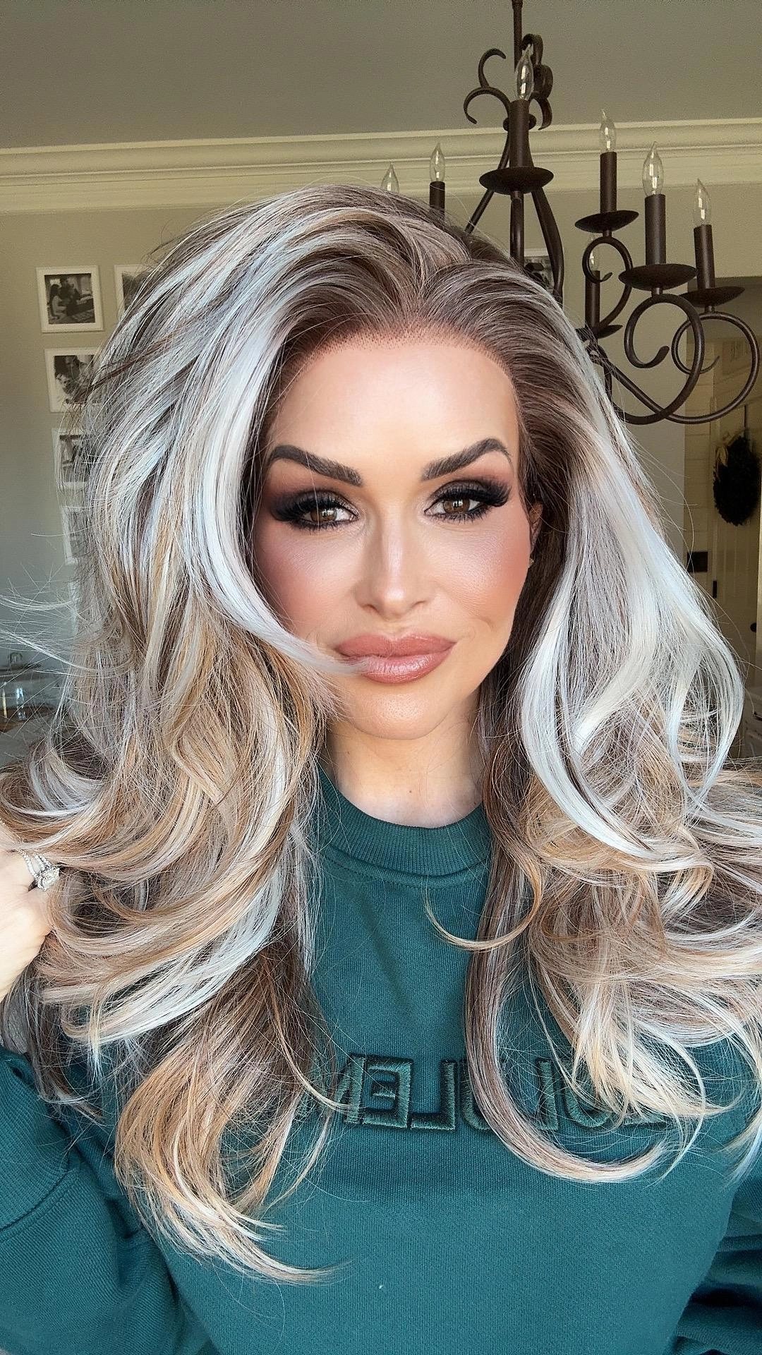 PRE-ORDER Stacy Apricot Blonde with beige Highlight Big layer lace wig 13*4 free Parting Daily Dating Wig-F100-1T2440