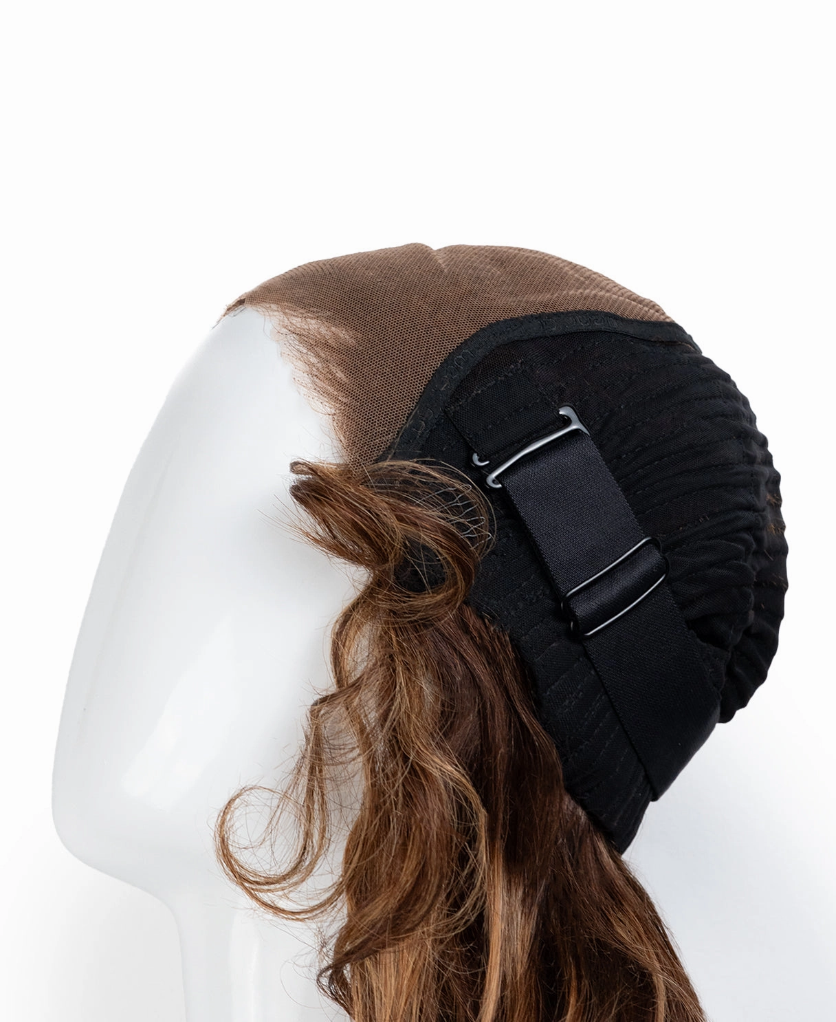 put on & go human wig blowout - 14" ashy brown balayage.