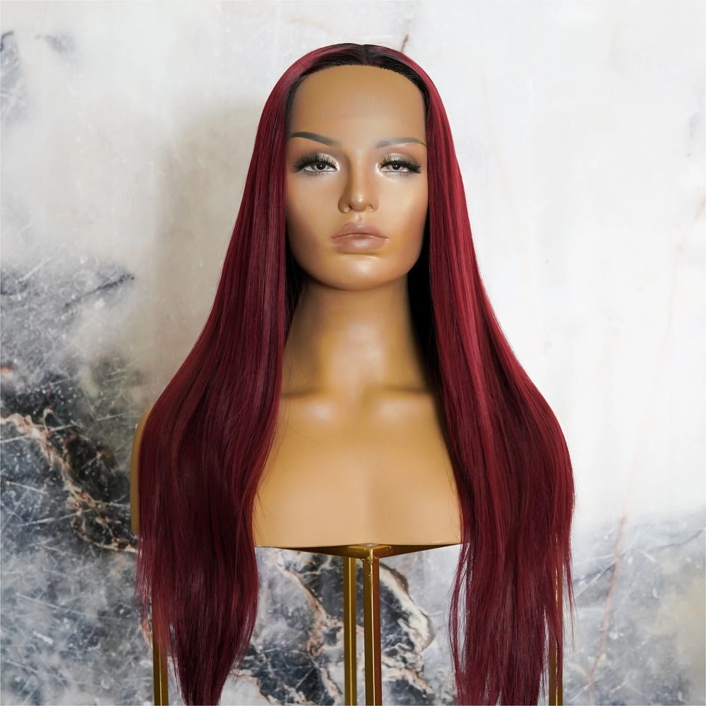RACHEL 24" Cherry Red Lace Front Wig