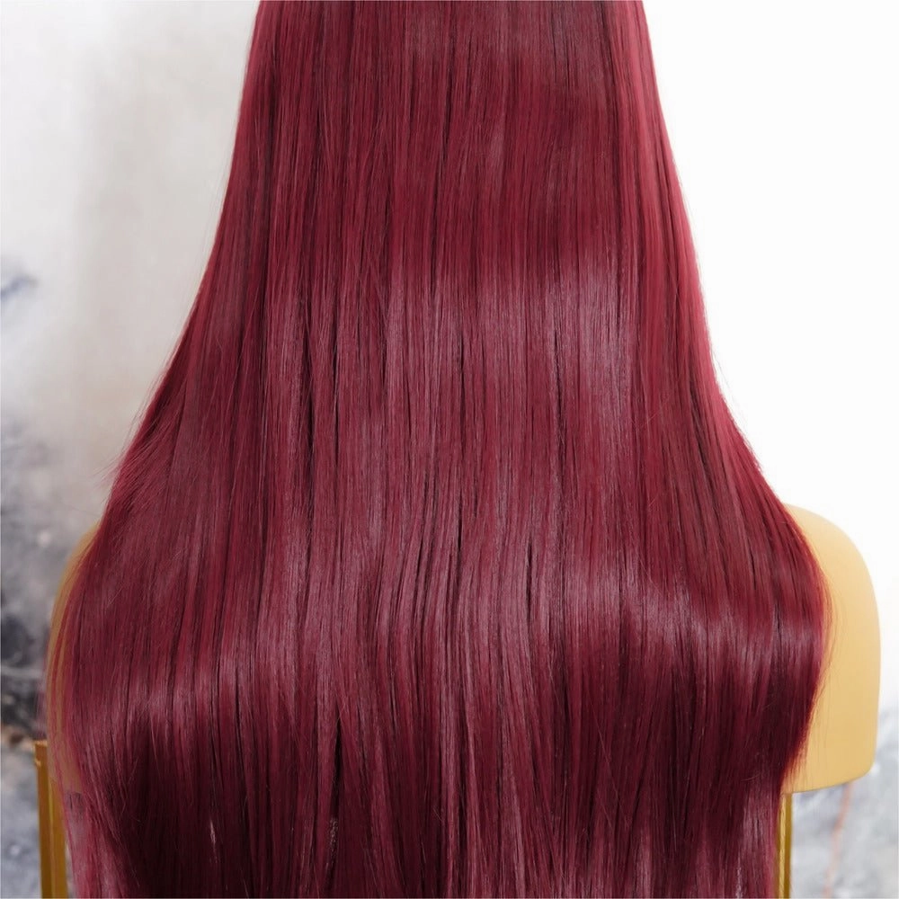 RACHEL 24" Cherry Red Lace Front Wig