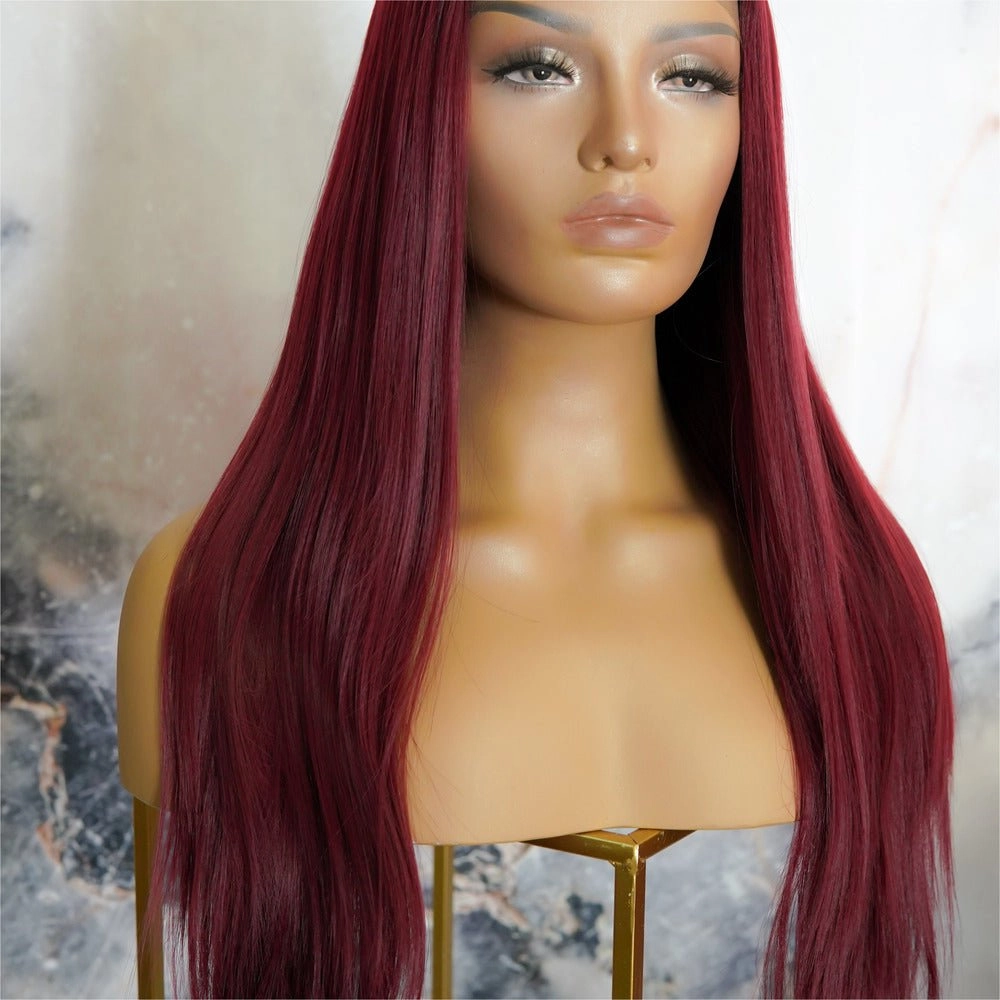 RACHEL 24" Cherry Red Lace Front Wig