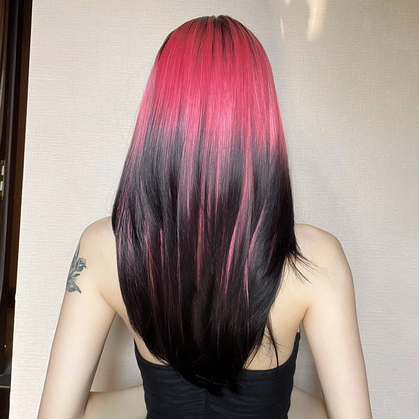 Red and Black Highlight Wig - MARKETPLACE