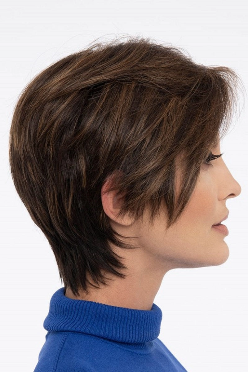 Sale - Envy Wigs - Billie - Human Hair Blend - Color: Cinnamon Raisin