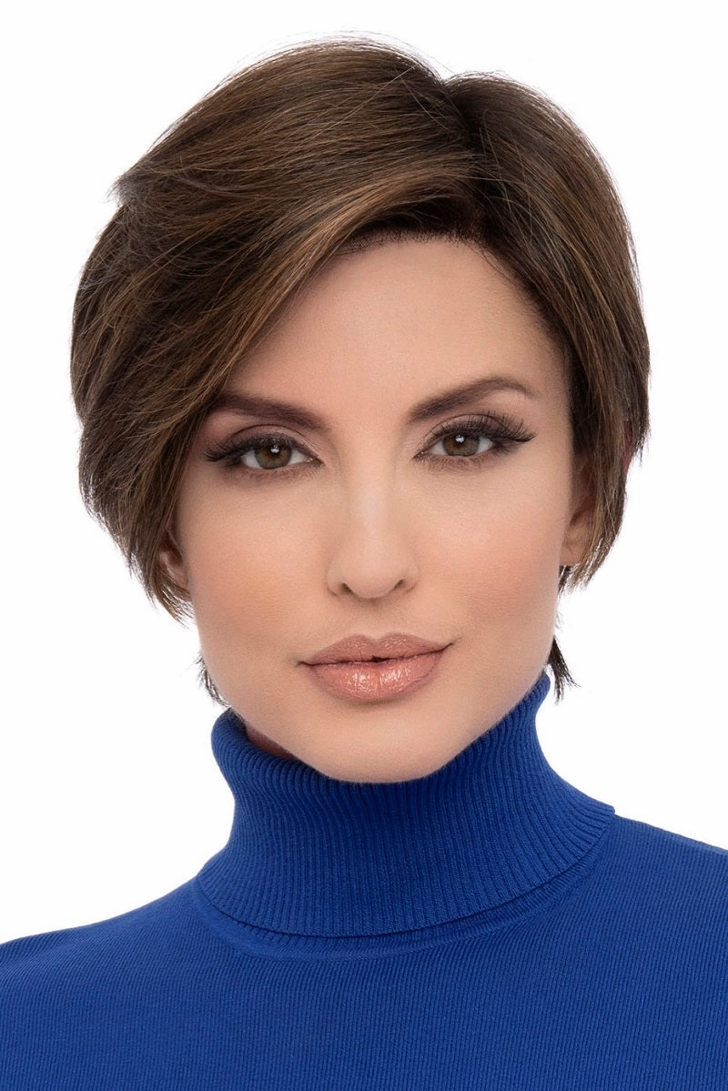 Sale - Envy Wigs - Billie - Human Hair Blend - Color: Cinnamon Raisin