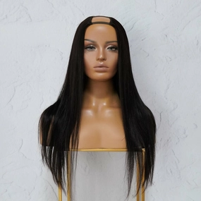 SARAH Black Human Hair U Part Wig
