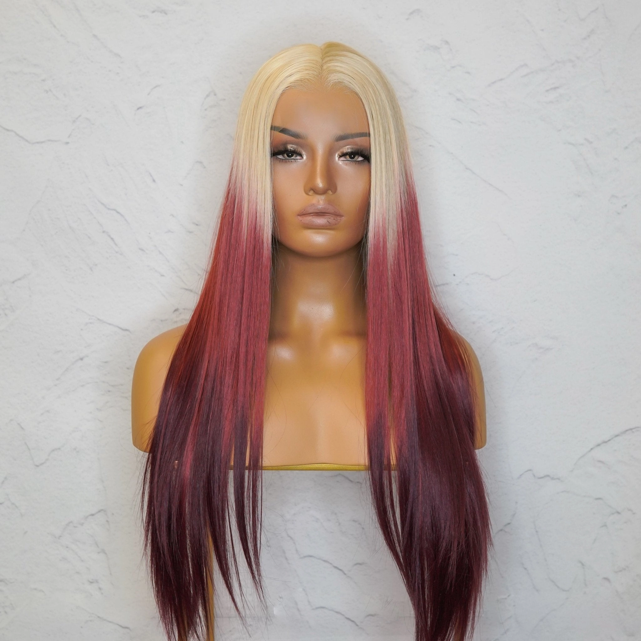 SARAH Wine Lace Front Wig