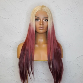 SARAH Wine Lace Front Wig