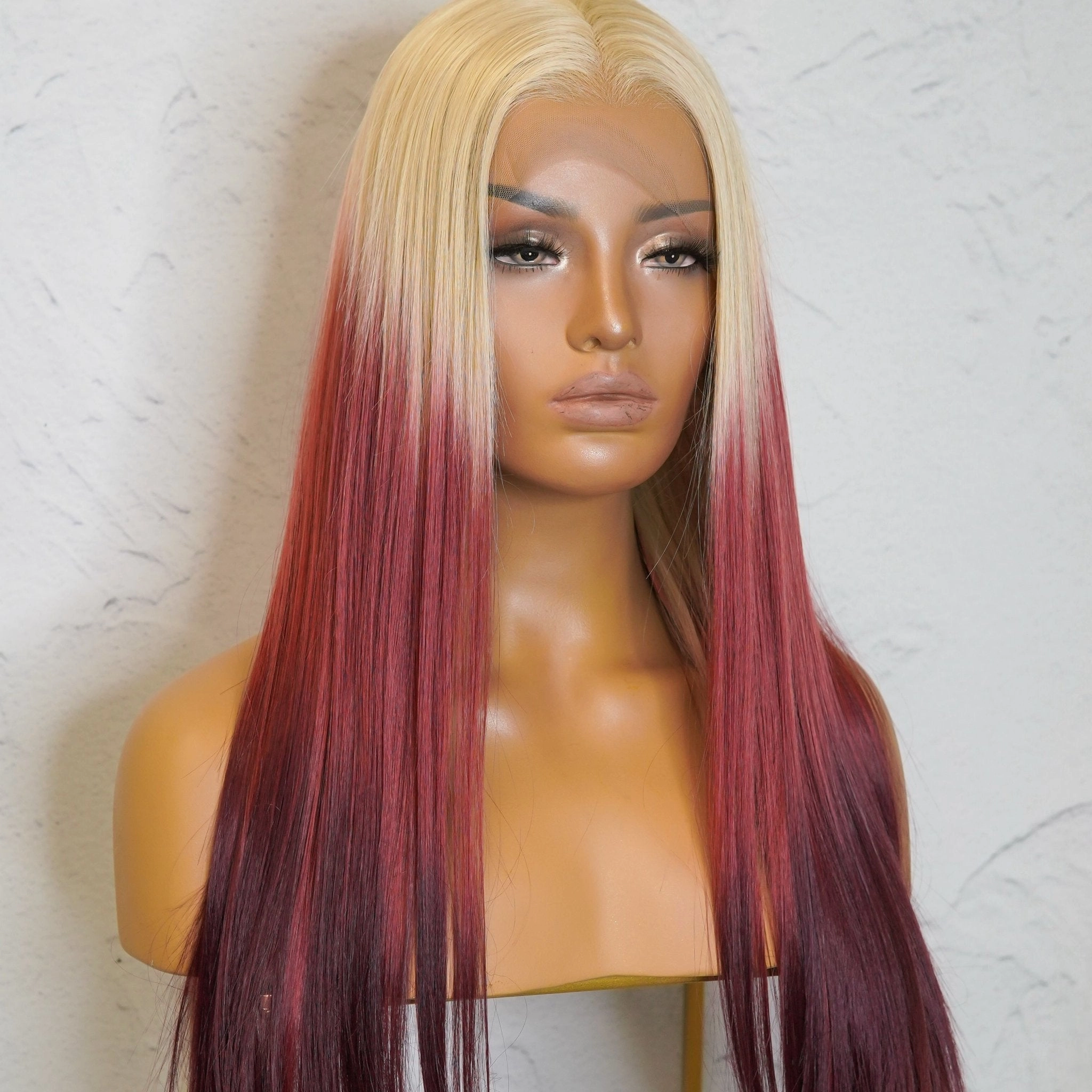 SARAH Wine Lace Front Wig