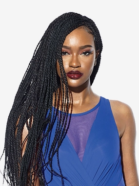 Sensationnel Cloud9 Ruwa 4x4 Swiss Braided Lace Front Wig - Senegal Twist 32 inches