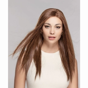 Serenata Deluxe Mono/Hand-Tied Ext Lace Front Human Hair Wig Ellen Wille Stimulate