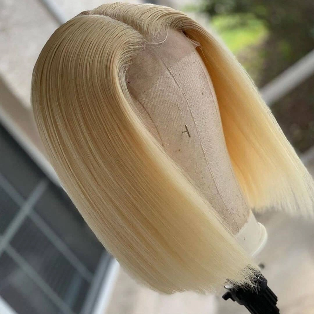 Short Straight Hair 613 Bob Wig 13x4 HD Lace Front Wig For Black Women 100% Real Human Hair Wig-Geeta Hair