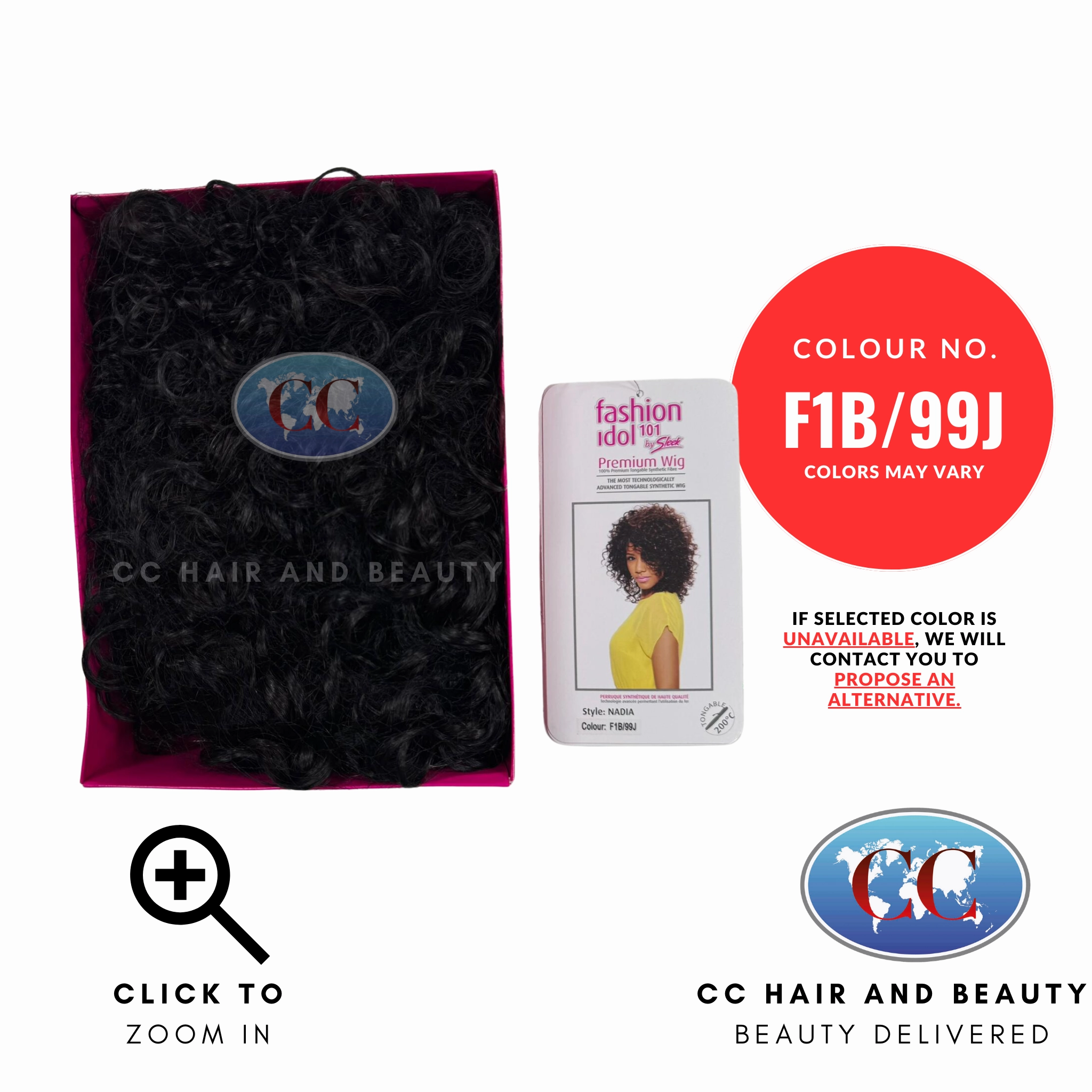Sleek Fashion Idol Synthetic Hair Premium Wig - Nadia Wig