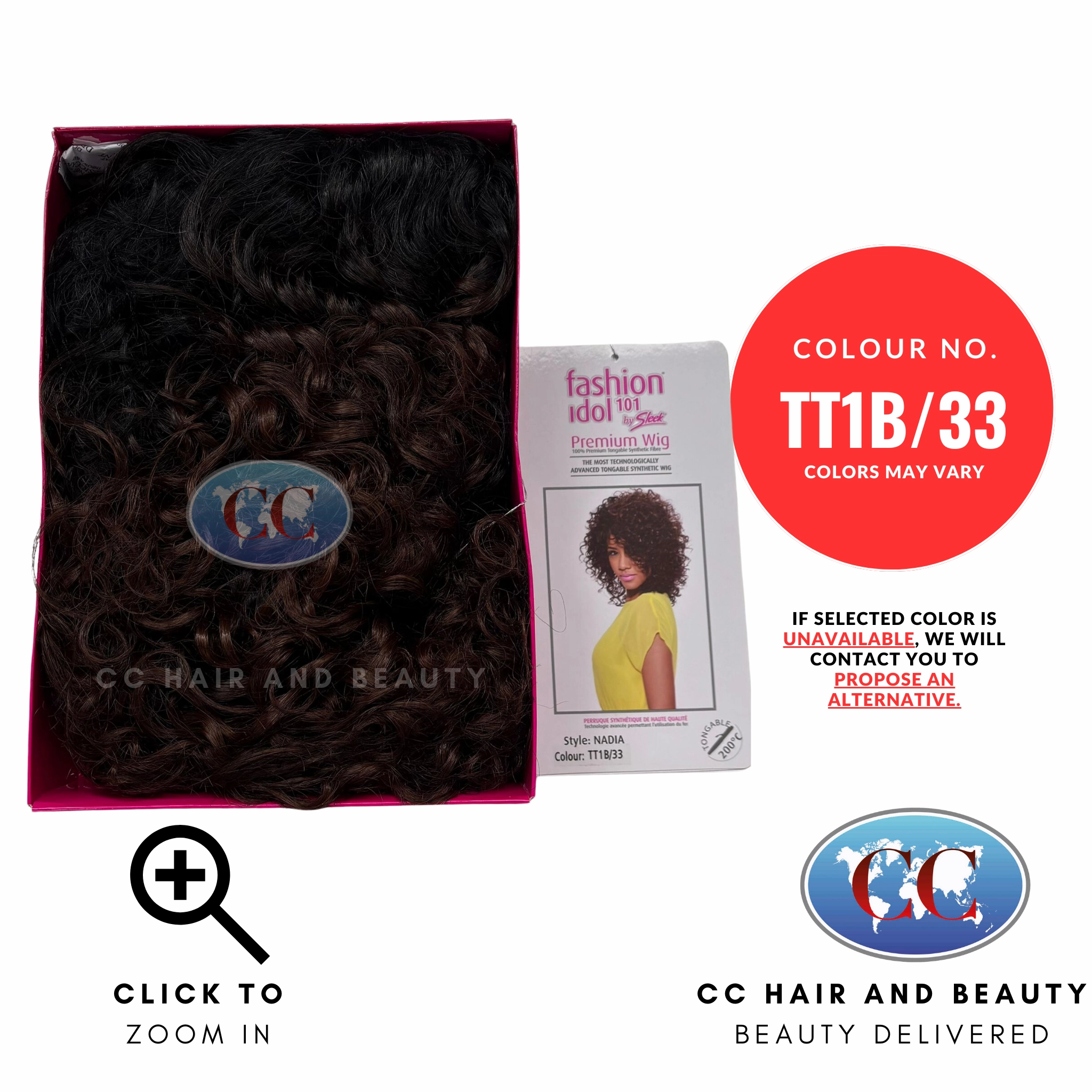 Sleek Fashion Idol Synthetic Hair Premium Wig - Nadia Wig