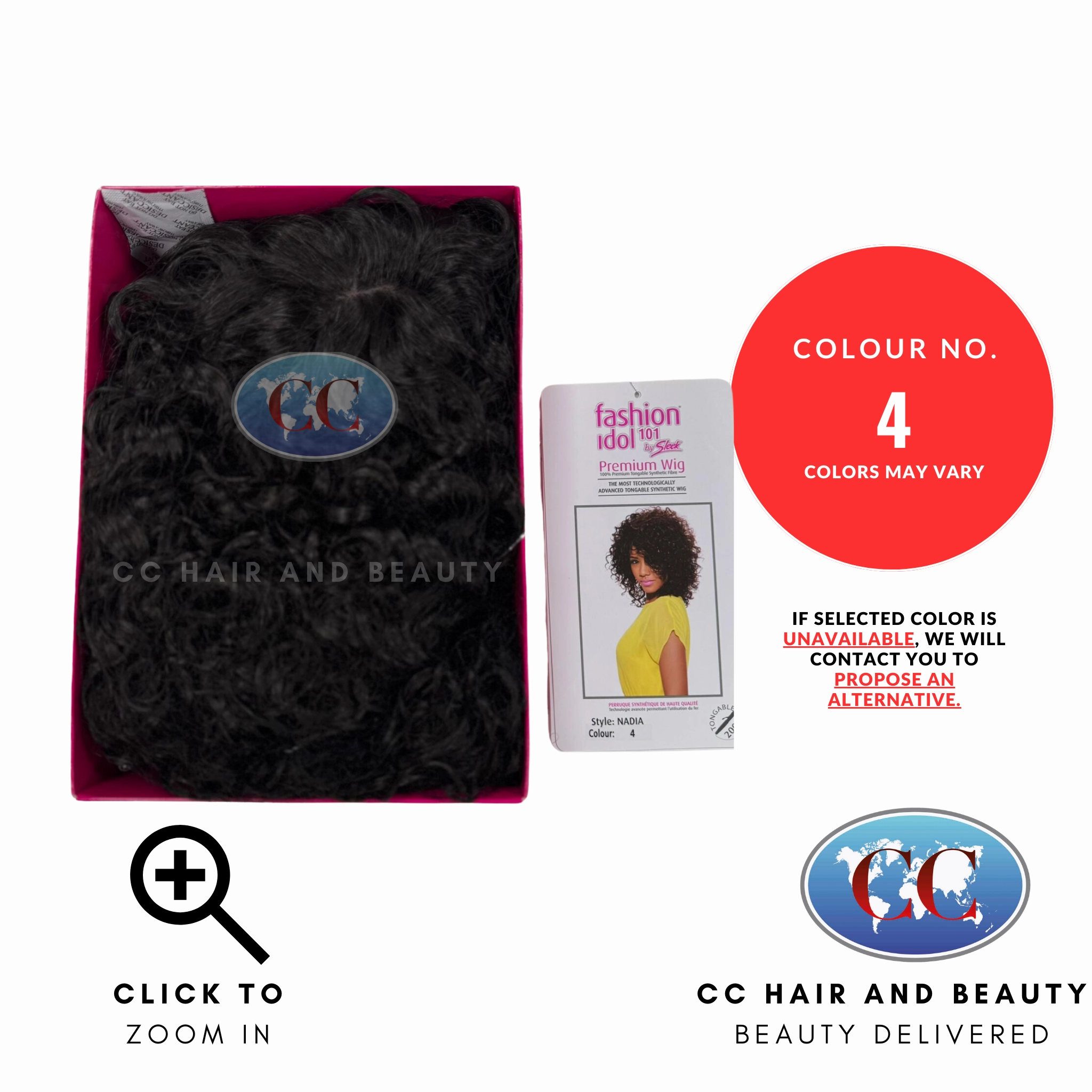Sleek Fashion Idol Synthetic Hair Premium Wig - Nadia Wig