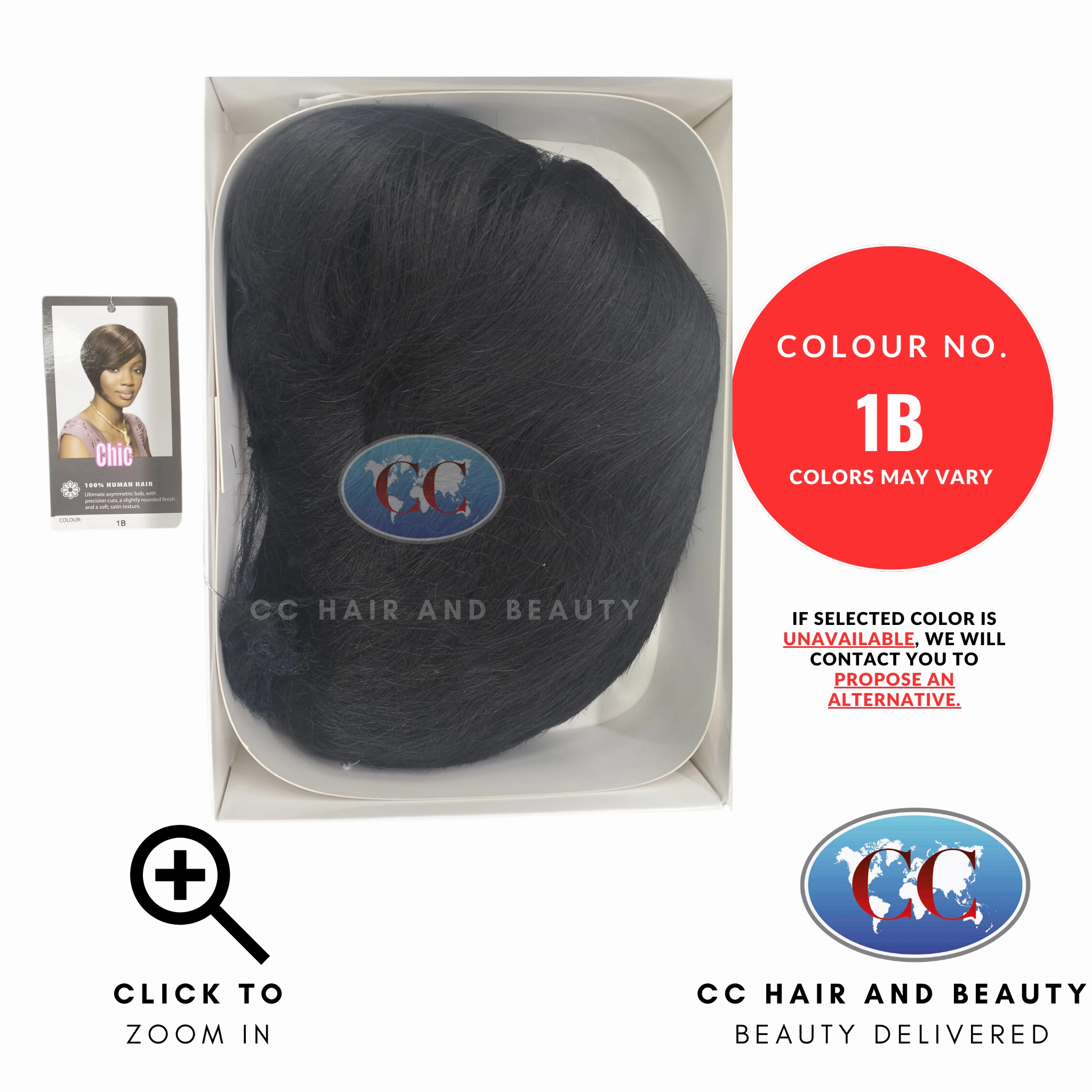 Sleek Human Hair Wig Fashion - Chic Wig