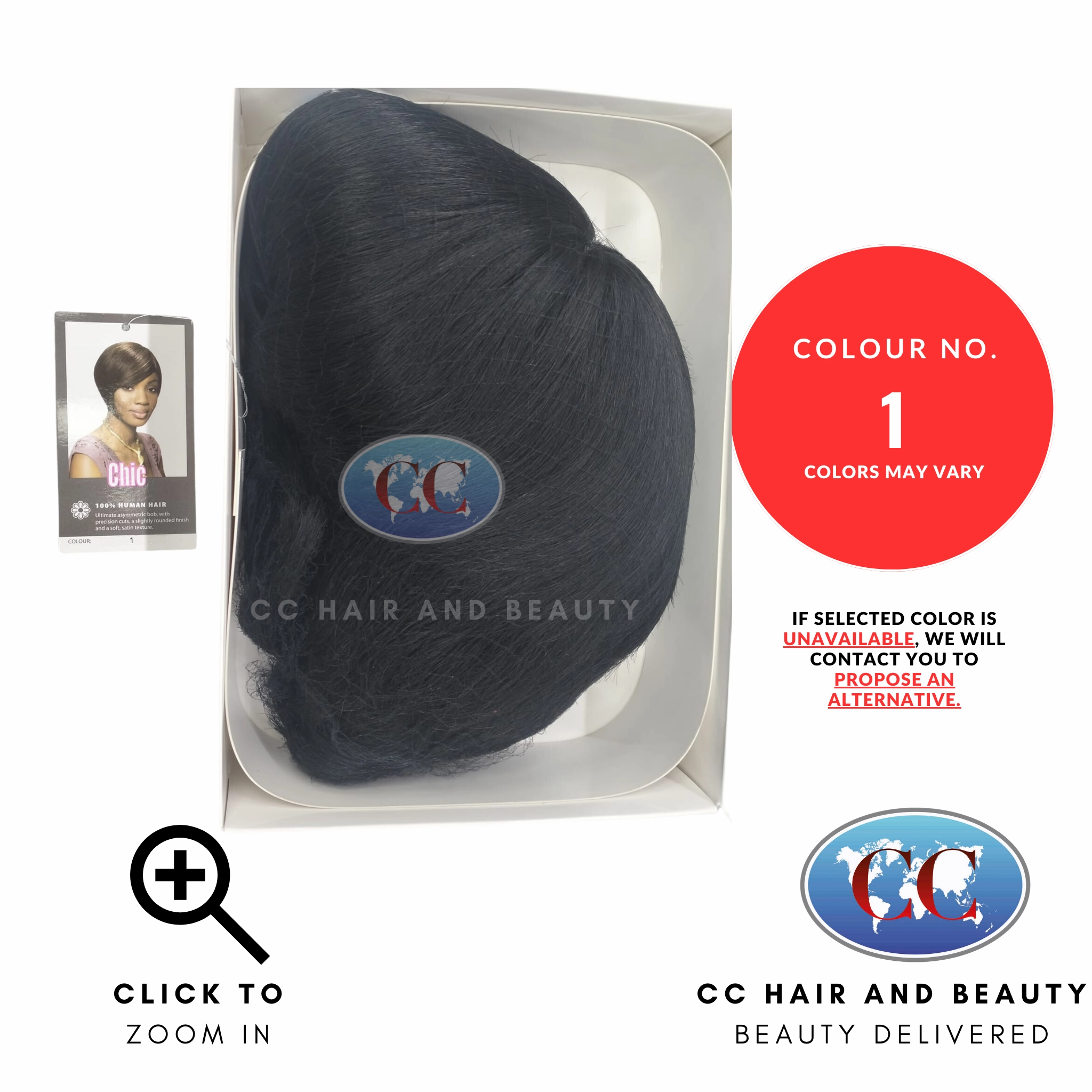 Sleek Human Hair Wig Fashion - Chic Wig